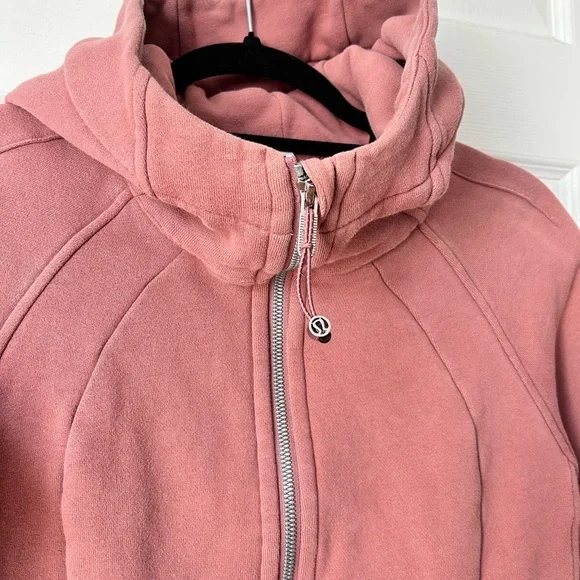 Lululemon Scuba Hoodie *Light Cotton Fleece- Heathered Brier Rose/ Size 8 - Picture 6 of 9